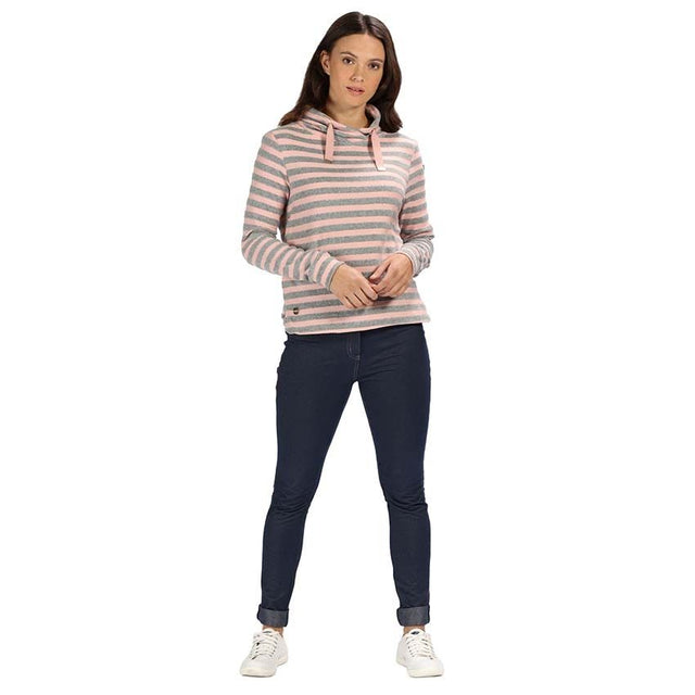 Regatta Womens Celestia Wrap Over Neck Pullover Fleece Jumper Sweater