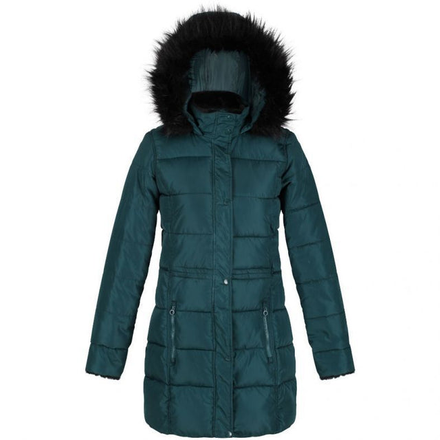 Regatta Della Womens Faux Fur Hooded Insulated Quilted Parka Jacket RRP £130