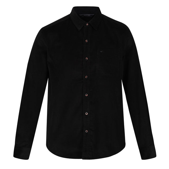 Regatta Mens Darien Long Sleeve Cord Cotton Shirt