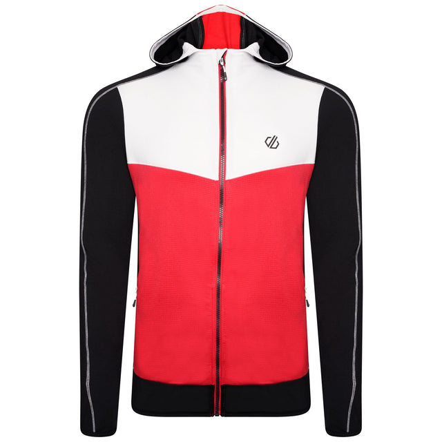 Dare2b Mens Revivied Core Full Zip Stretch Hooded Jacket
