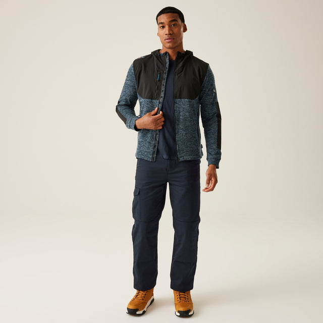 Regatta Mens Heist Hybrid Hoodie Hooded Fleece Jacket