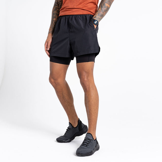 Dare2b Mens Recreate II Lightweight 2 in 1 Active Shorts