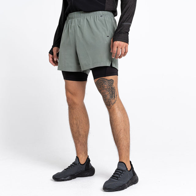 Dare2b Mens Recreate II Lightweight 2 in 1 Active Shorts