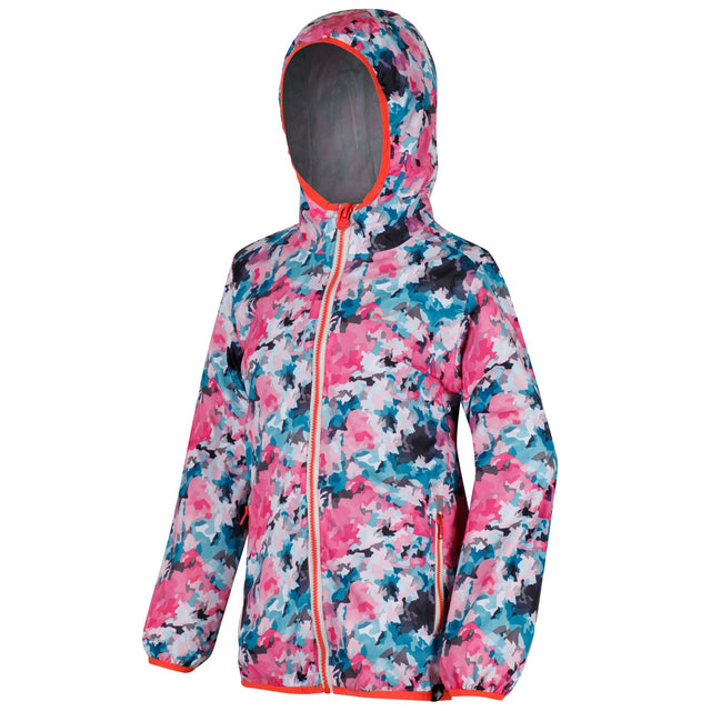 Regatta Kids Printed Lever Waterproof Jacket