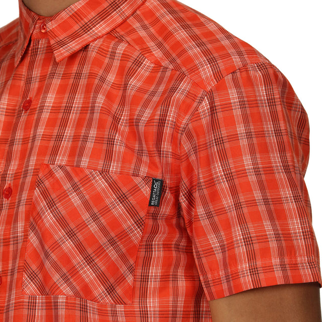 Regatta Mens Kalambo VII Short Sleeve Check Shirt