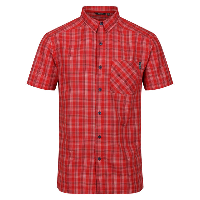 Regatta Mens Kalambo VII Short Sleeve Check Shirt