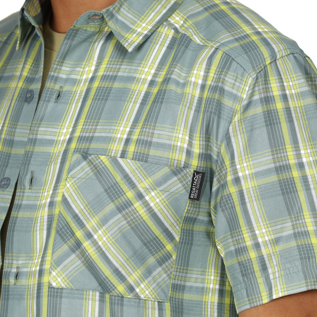 Regatta Mens Mindano VII Short Sleeve Check Shirt