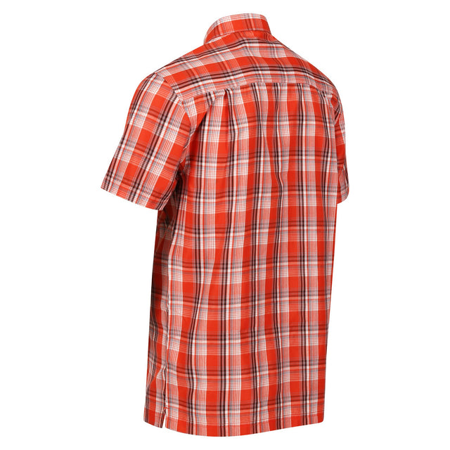 Regatta Mens Mindano VII Short Sleeve Check Shirt