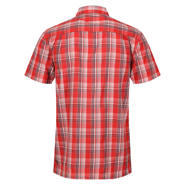 Regatta Mens Mindano VII Short Sleeve Check Shirt