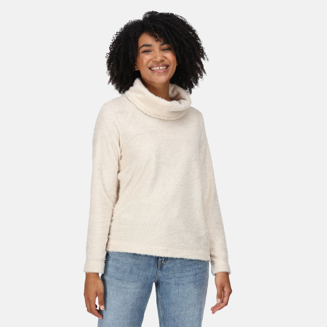 Regatta Womens Hedda Cowl Neck Knit Effect Fleece Sweater