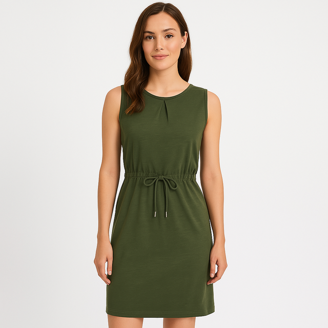 Regatta Womens Felixia Cotton Drawcord Mid Length Sun Summer Dress