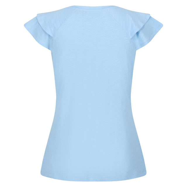 Regatta Womens Ferra Frilled Sleeved Cotton T Shirt