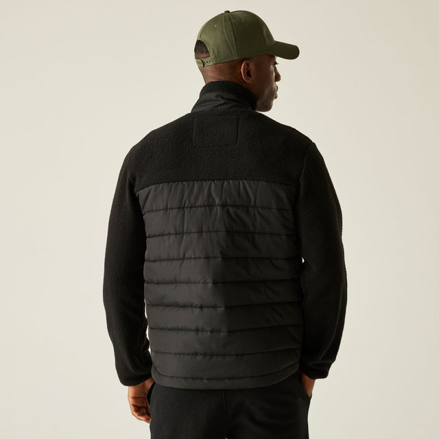 Regatta Mens Frankie Borg Full Zip Hybrid Fleece