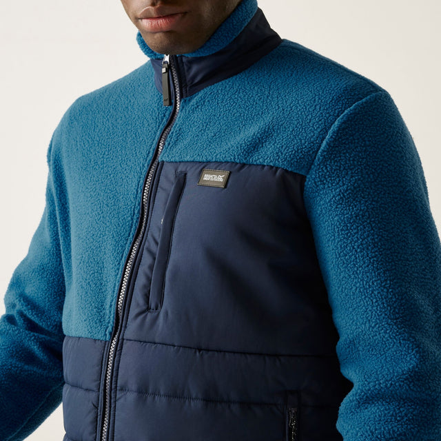 Regatta Mens Frankie Borg Full Zip Hybrid Fleece
