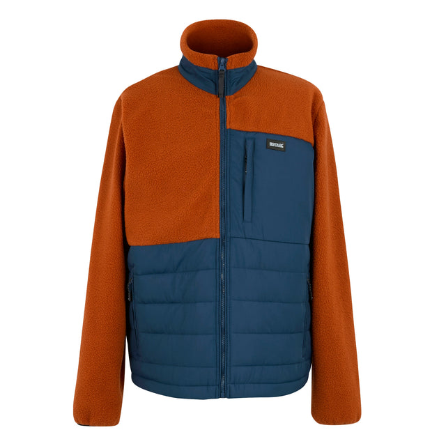 Regatta Mens Frankie Borg Full Zip Hybrid Fleece
