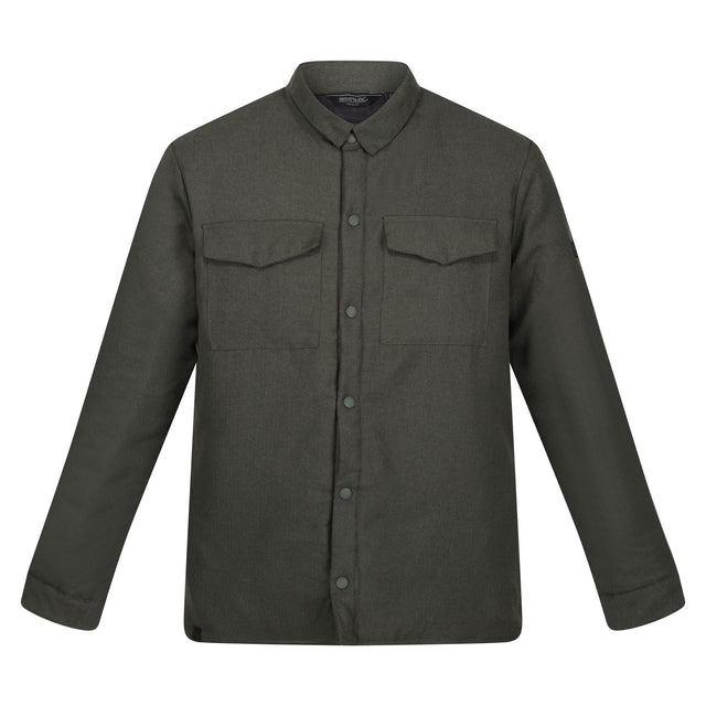 Regatta Mens Gawayne Insulated Wool Effect Winter Shirt