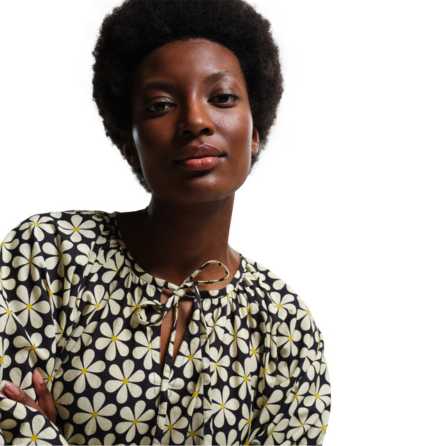 Regatta Womens Orla Kiely Tie Neck Casual Summer Dress