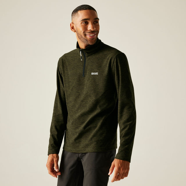 Regatta Mens Thompson Marl Half Zip Fleece Jacket