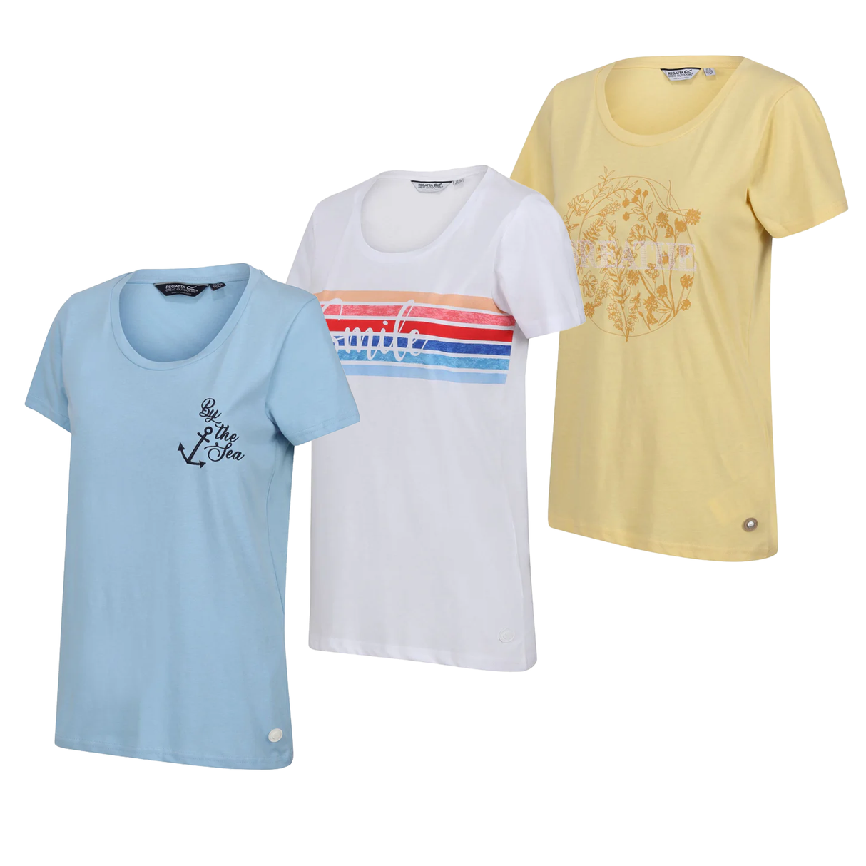 3 Pack Regatta Womens Printed T-Shirts Bundle