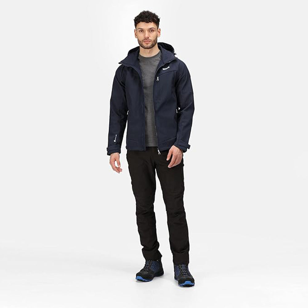 Regatta Mens Hewitts VII Hooded Lined Softshell Jacket