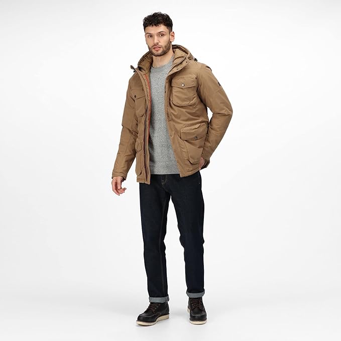 Regatta Mens Ronan Insulated Waterproof Parka Jacket