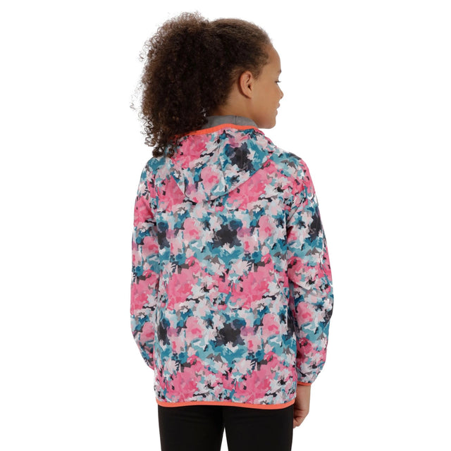 Regatta Kids Printed Lever Waterproof Jacket