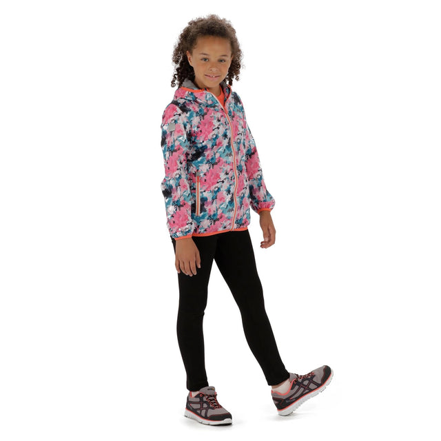 Regatta Kids Printed Lever Waterproof Jacket