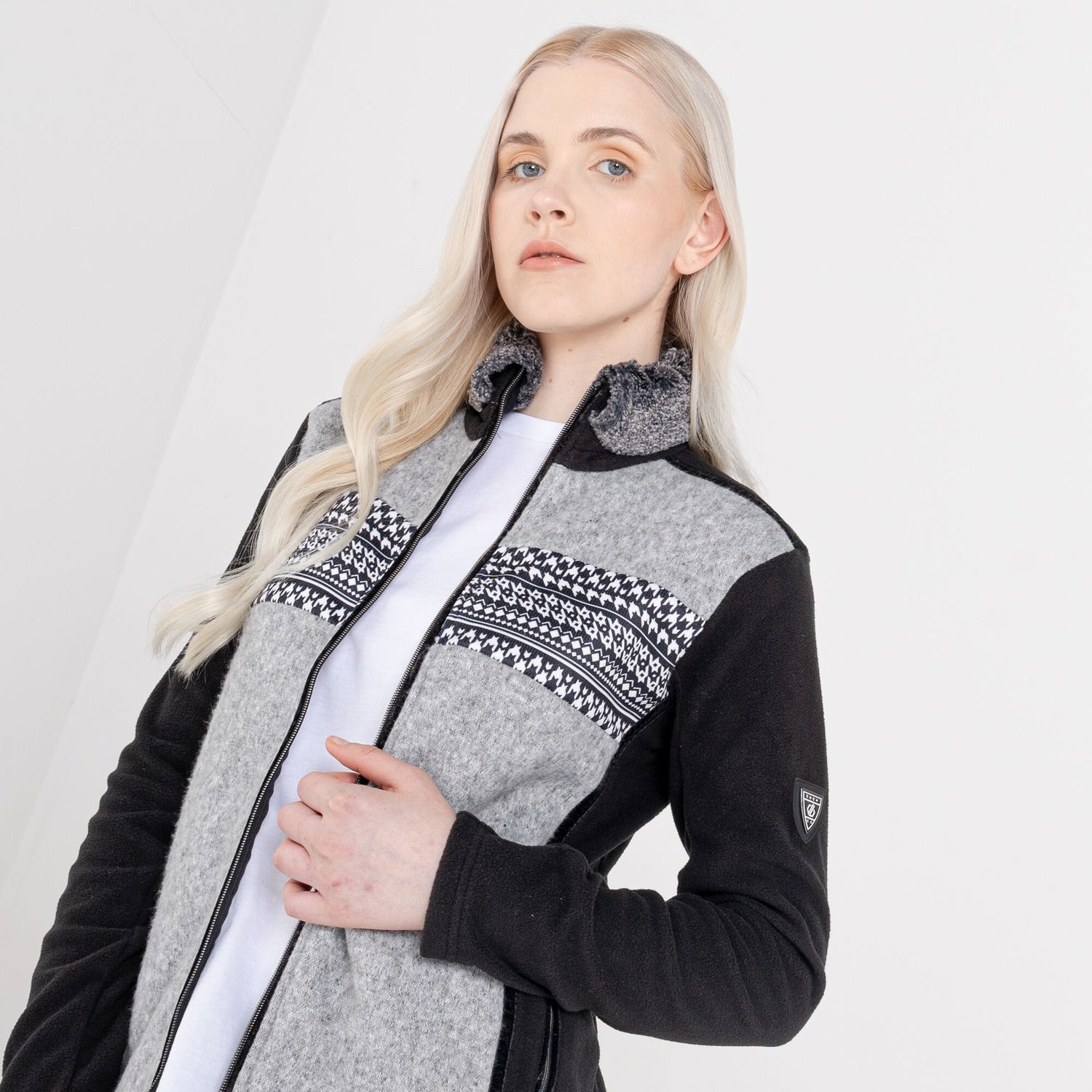 Dare2b Womens Engross Faux Fur Trim Full Zip Sweater