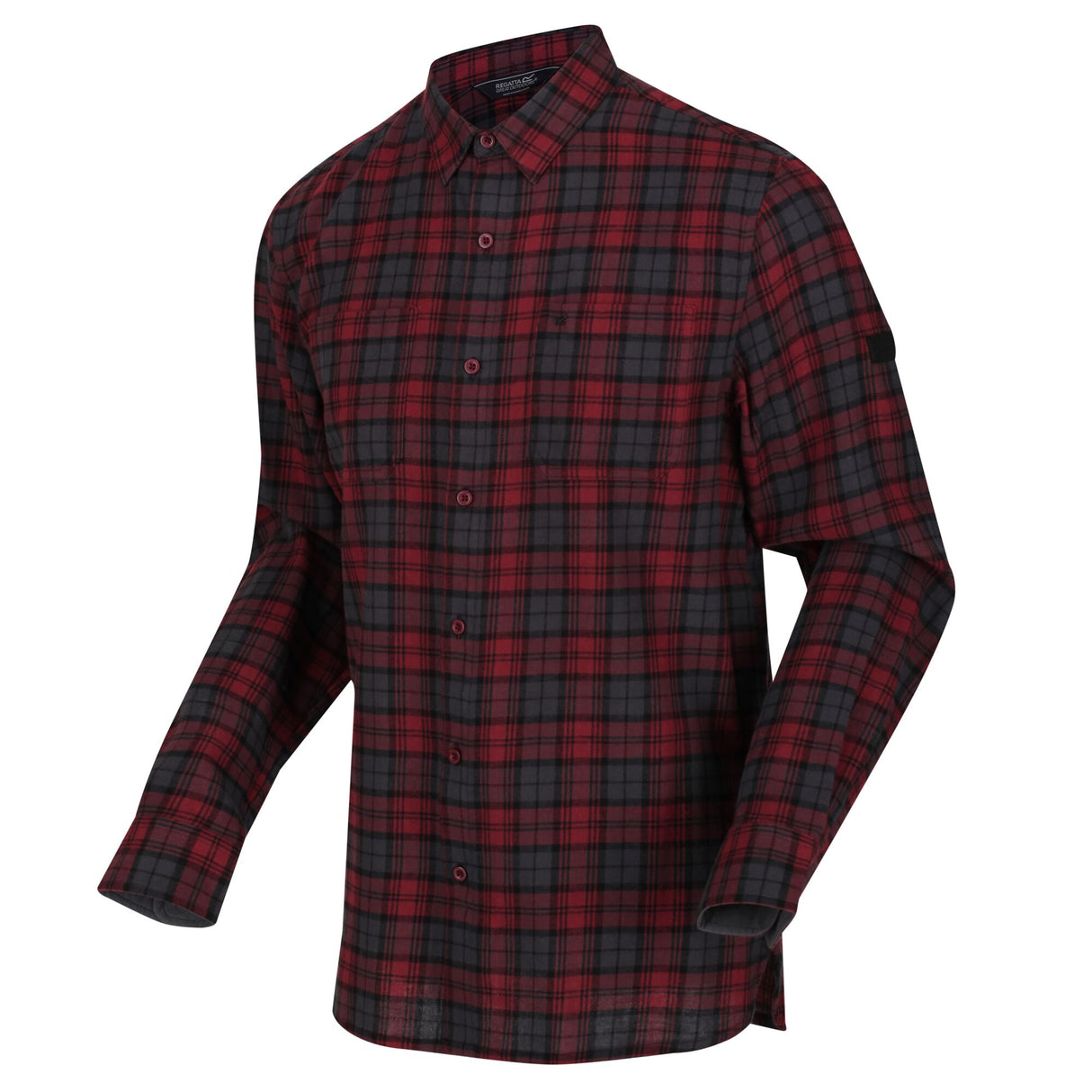 Regatta Mens Lance Long Sleeved Cotton Checked Shirt