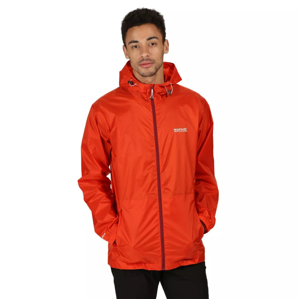 Mens pack away waterproof jacket shop