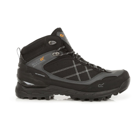 Regatta Samaris Pro Mens Waterproof Walking Hiking Boots - Black/Briar