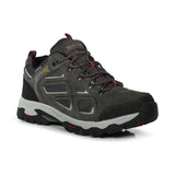 Regatta Tebay Low Mens Waterproof Walking Hiking Shoes - Grey/Red