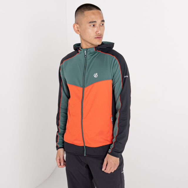 Dare2b Mens Revivied Core Full Zip Stretch Hooded Jacket