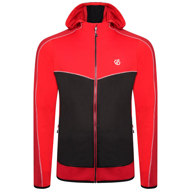 Dare2b Mens Revivied Core Full Zip Stretch Hooded Jacket