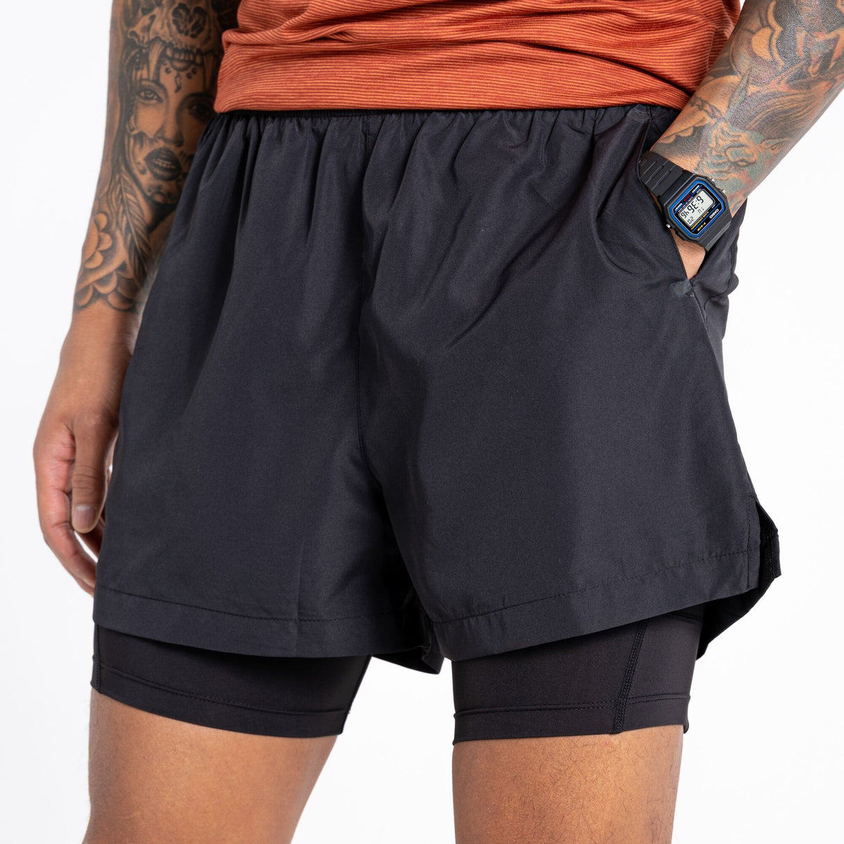 Dare2b Mens Recreate II 2-in1 Sporty Shorts