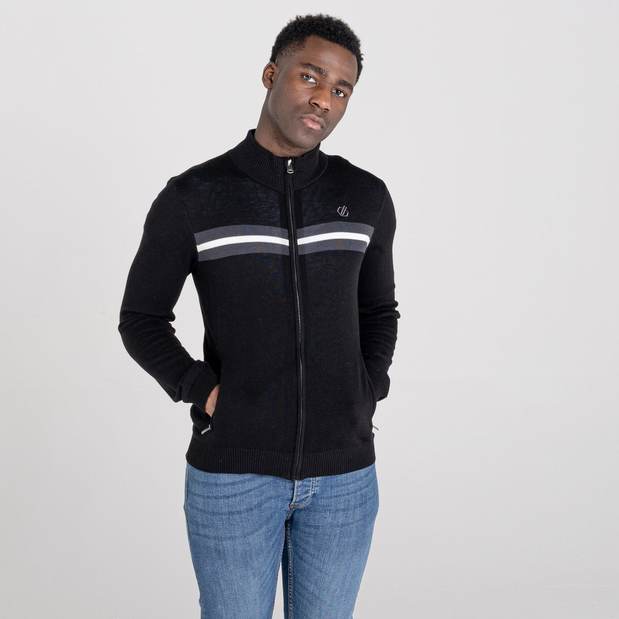 Dare2b Mens Dutiful Full Zip Jumper Knitted Sweater