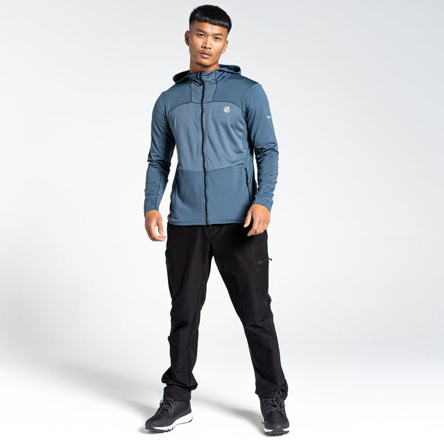 Dare2b Mens Revive II Lightweight Full Zip Stretch Hooded Jacket