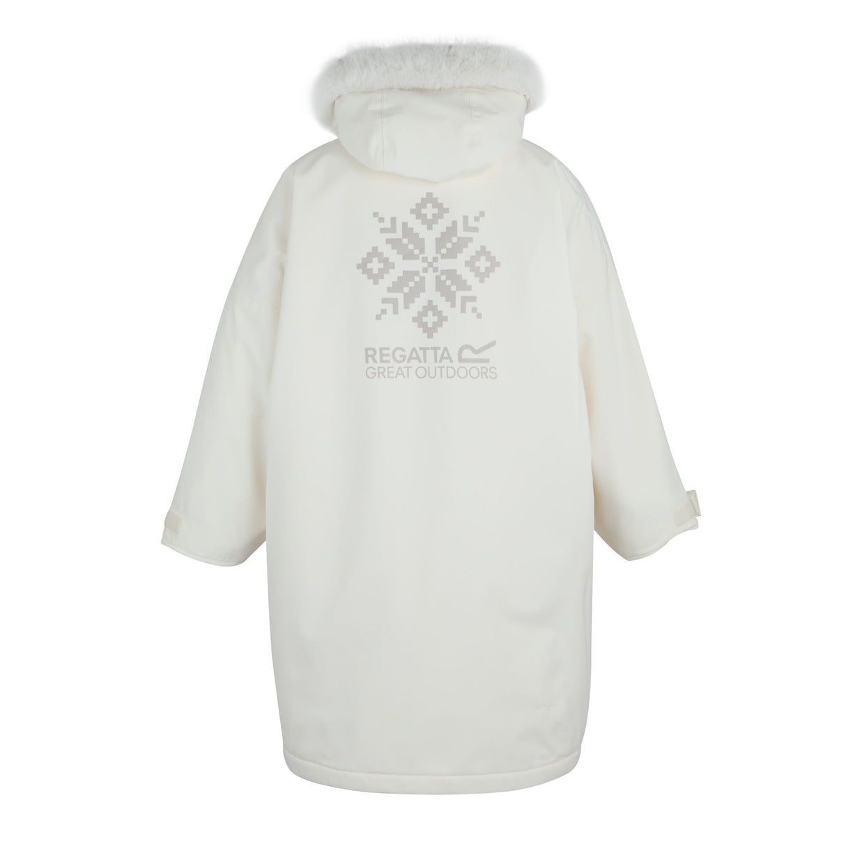 Regatta Kids Fur Trim Hooded Waterproof Pro Dry Changing Robe
