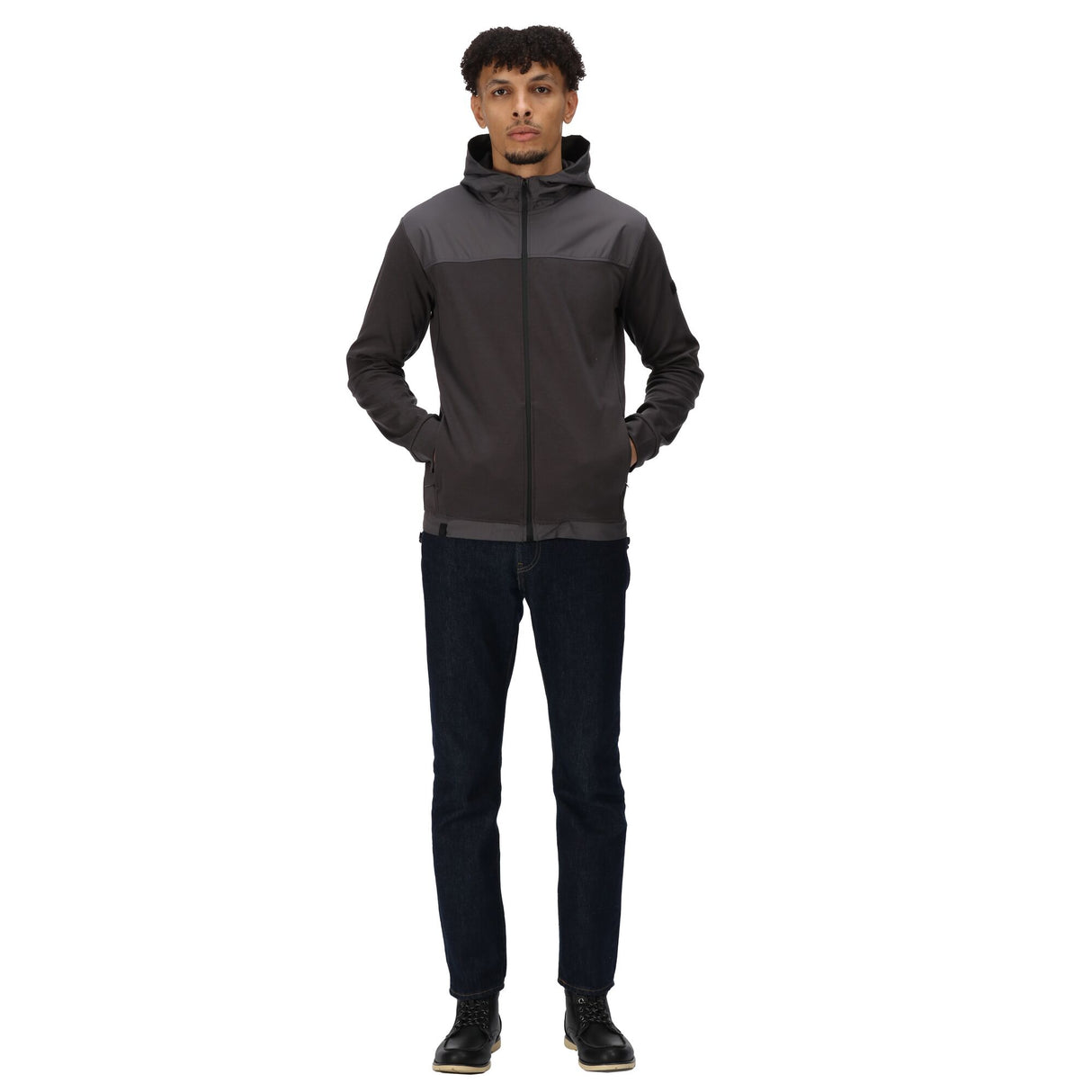 Regatta Mens Luis Full Zip Hooded Fleece Jacket