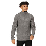 Regatta Mens Kaison Knitted Jumper Half Zip Fleece Jacket