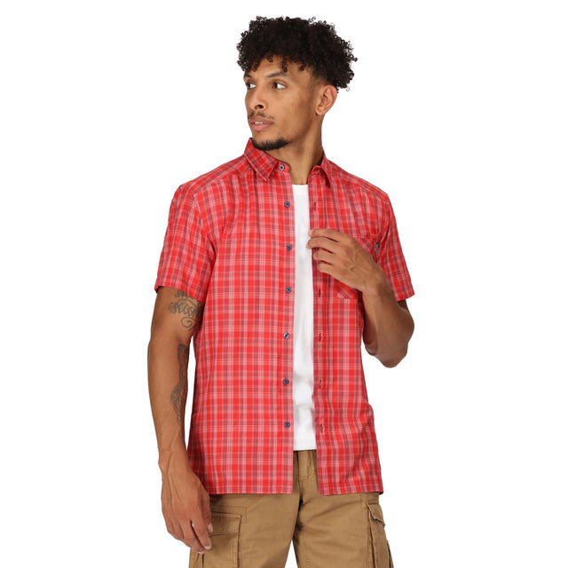 Regatta Mens Kalambo VII Short Sleeve Check Shirt