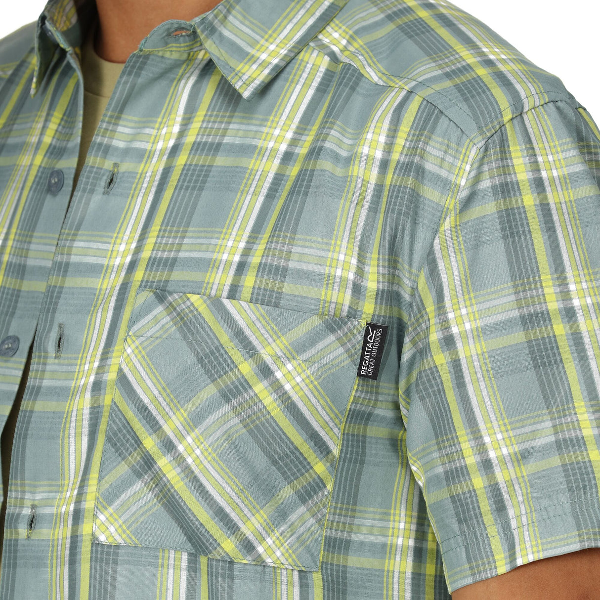 Regatta Mens Mindano VII Short Sleeve Check Shirt