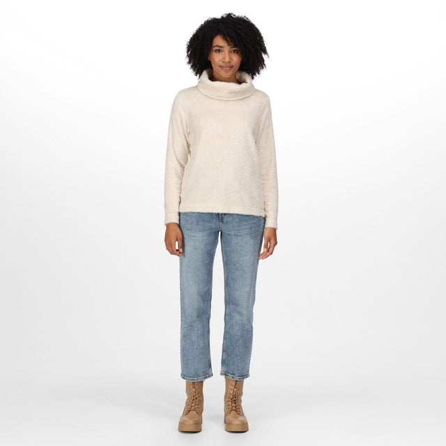 Regatta Womens Hedda Cowl Neck Knit Effect Fleece Sweater