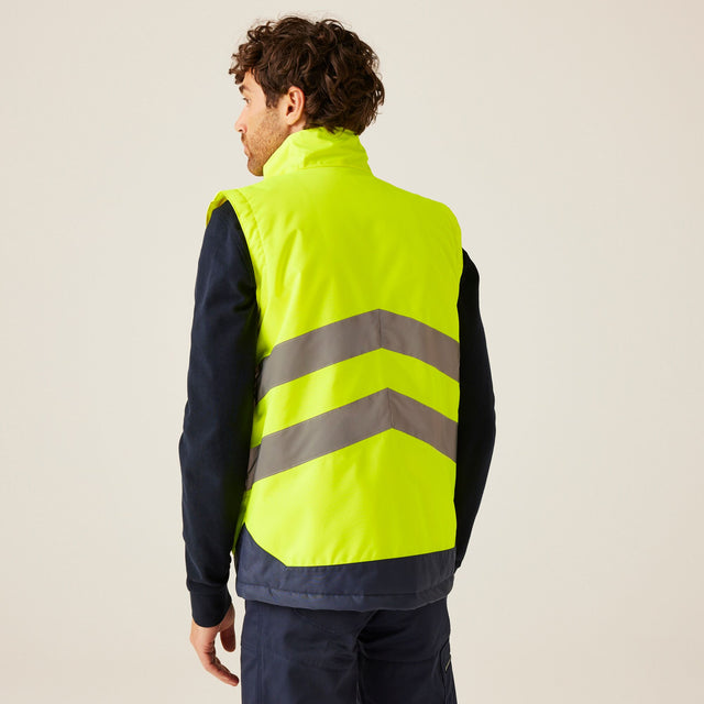 Regatta Mens Hi Vis Viz Work Wear Insulated Bodywarmer Gilet