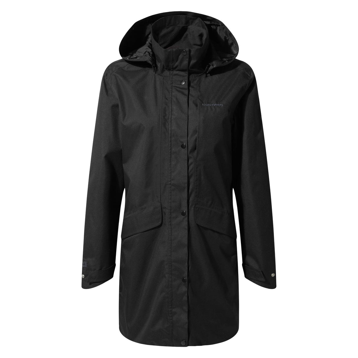 Craghoppers Womens Aird Long Hooded Waterproof Jacket