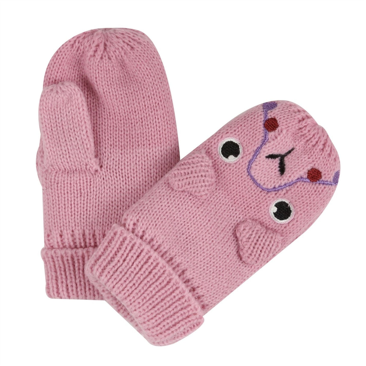 Regatta Kids Animally III Fleece Lined Knit Mitts Gloves