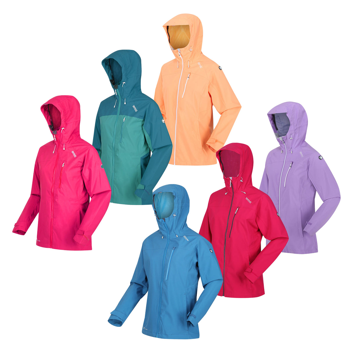 Regatta Womens Britedale Waterproof Breathable Jacket - LED Torch On Hood