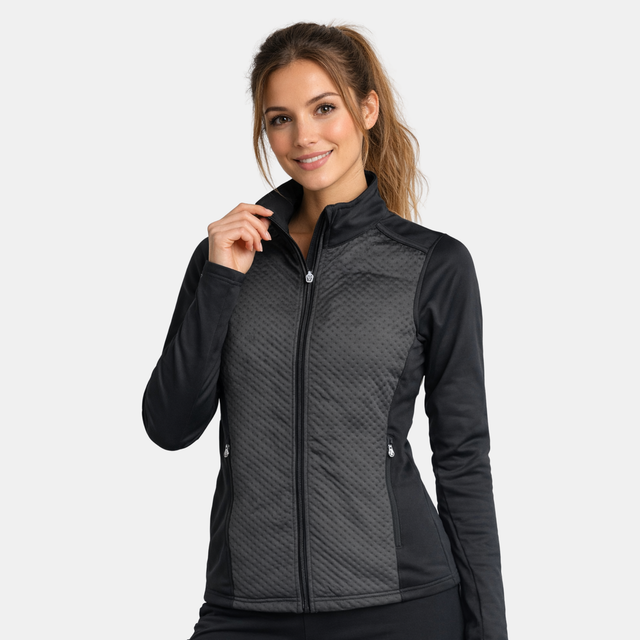 Dare2b Womens Coderie Full Zip Stretch Sweater Midlayer Jacket