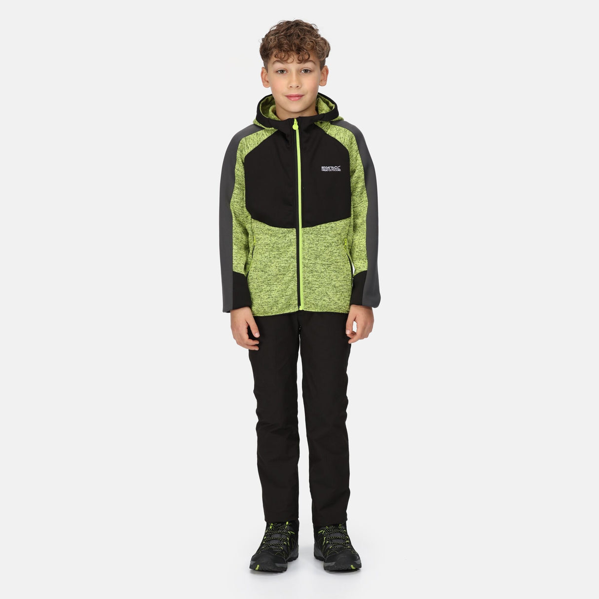 Regatta Kids Dissolver VI Marl Knit Hooded Fleece Jacket