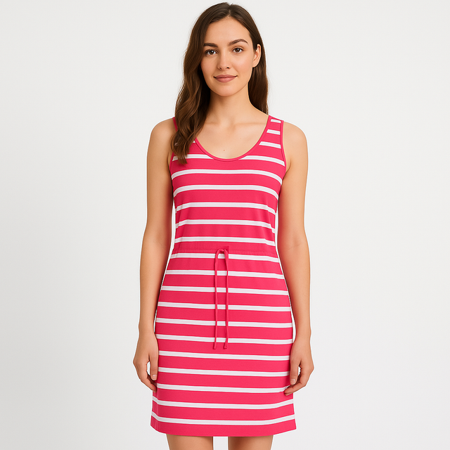 Regatta Womens Felixia Cotton Drawcord Mid Length Sun Summer Dress